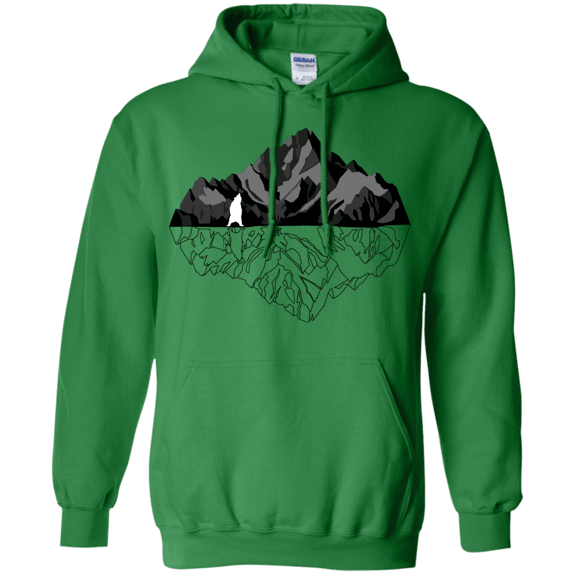 Sweatshirts Irish Green / S Bear Reflection Pullover Hoodie