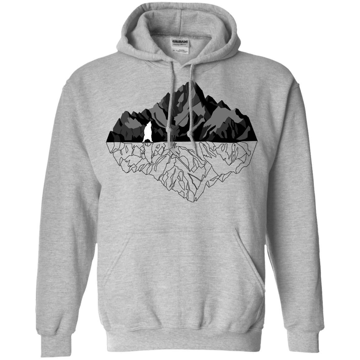 Sweatshirts Sport Grey / S Bear Reflection Pullover Hoodie