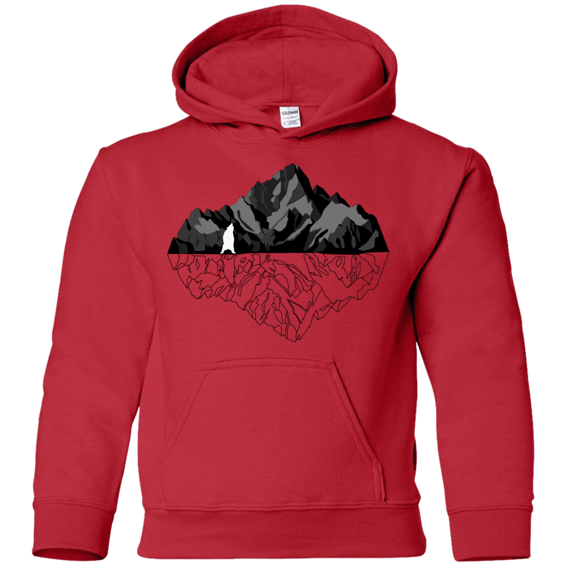 Sweatshirts Red / YS Bear Reflection Youth Hoodie