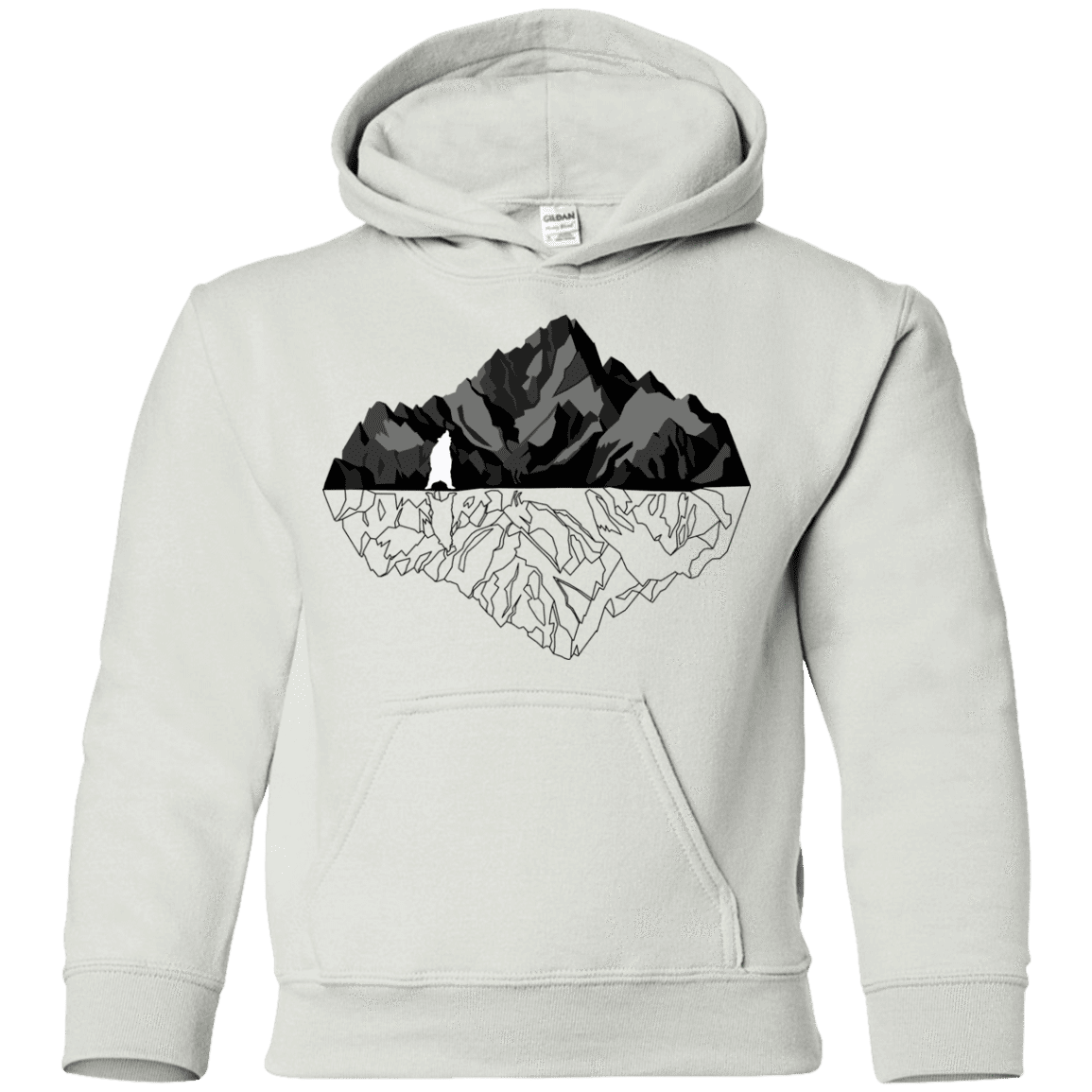 Sweatshirts White / YS Bear Reflection Youth Hoodie
