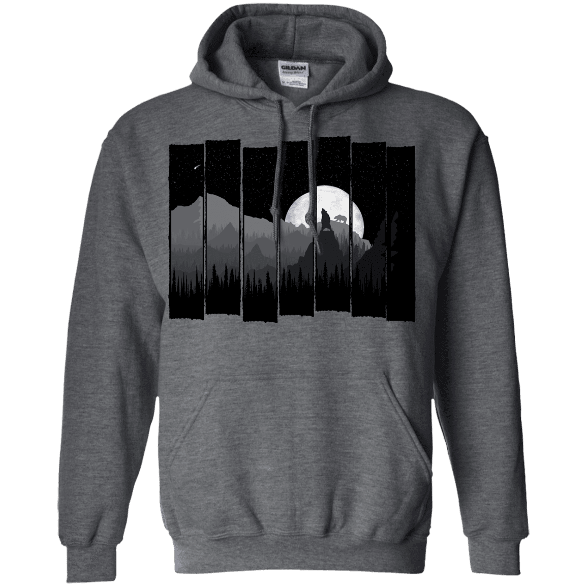 Sweatshirts Dark Heather / S Bear Slats Pullover Hoodie