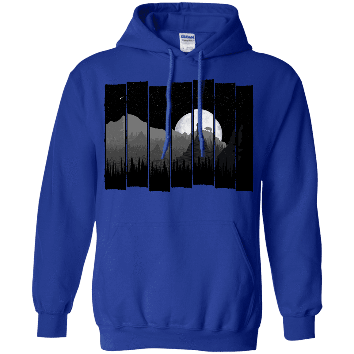 Sweatshirts Royal / S Bear Slats Pullover Hoodie