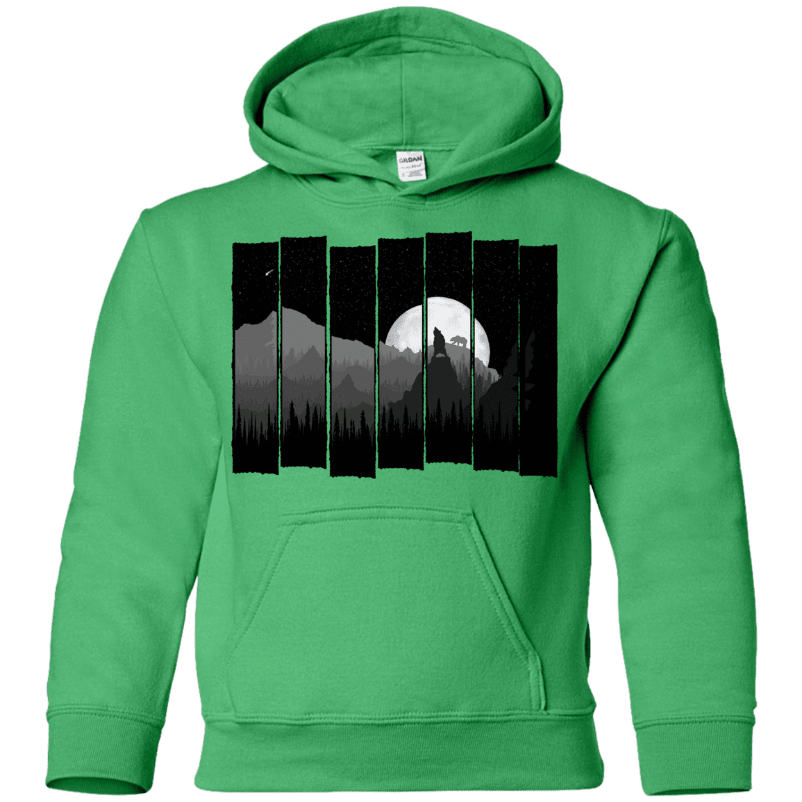 Sweatshirts Irish Green / YS Bear Slats Youth Hoodie