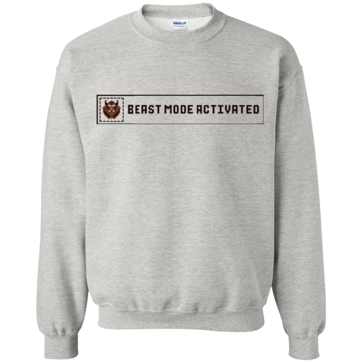 Sweatshirts Ash / Small Beast Mode Activated Crewneck Sweatshirt