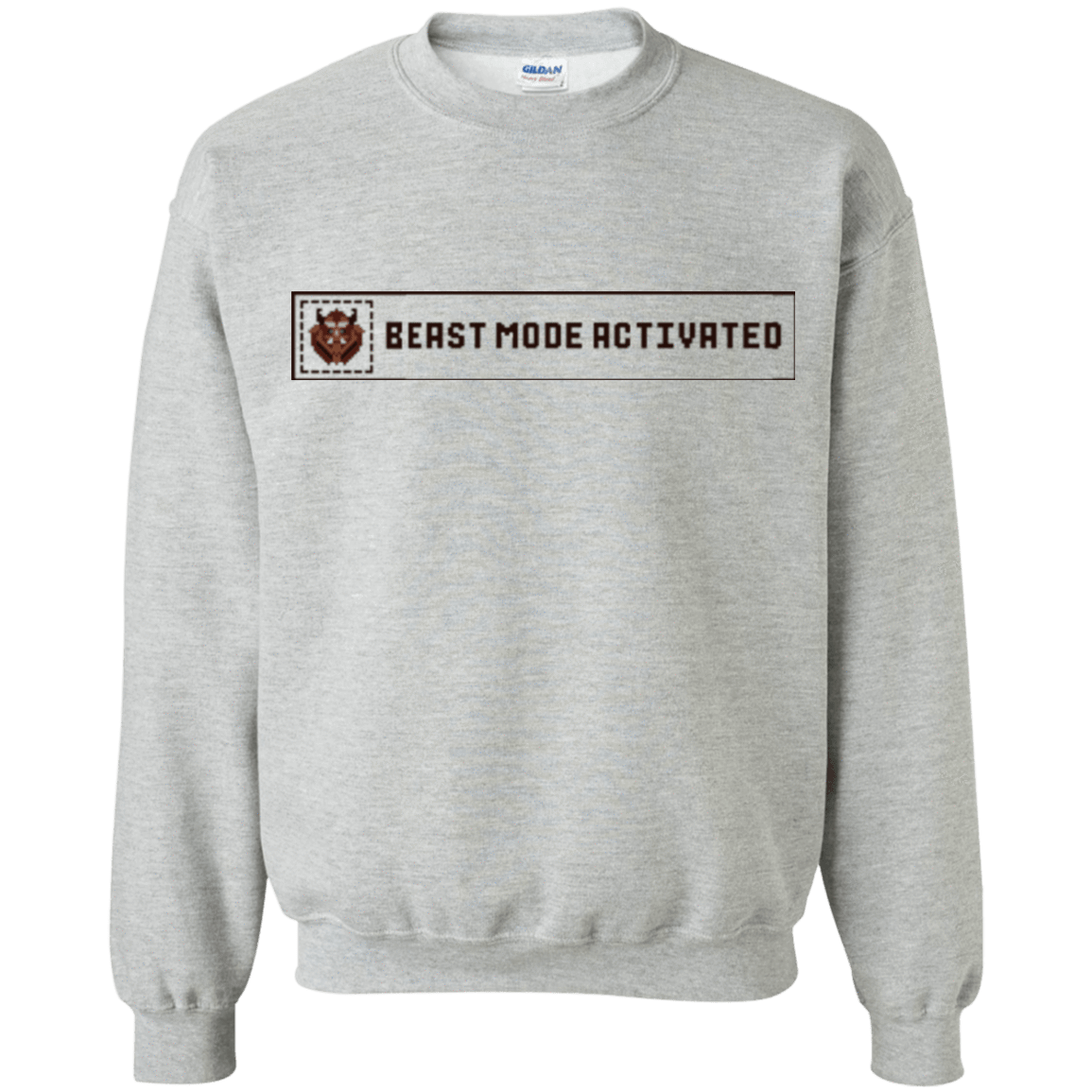 Sweatshirts Sport Grey / Small Beast Mode Activated Crewneck Sweatshirt
