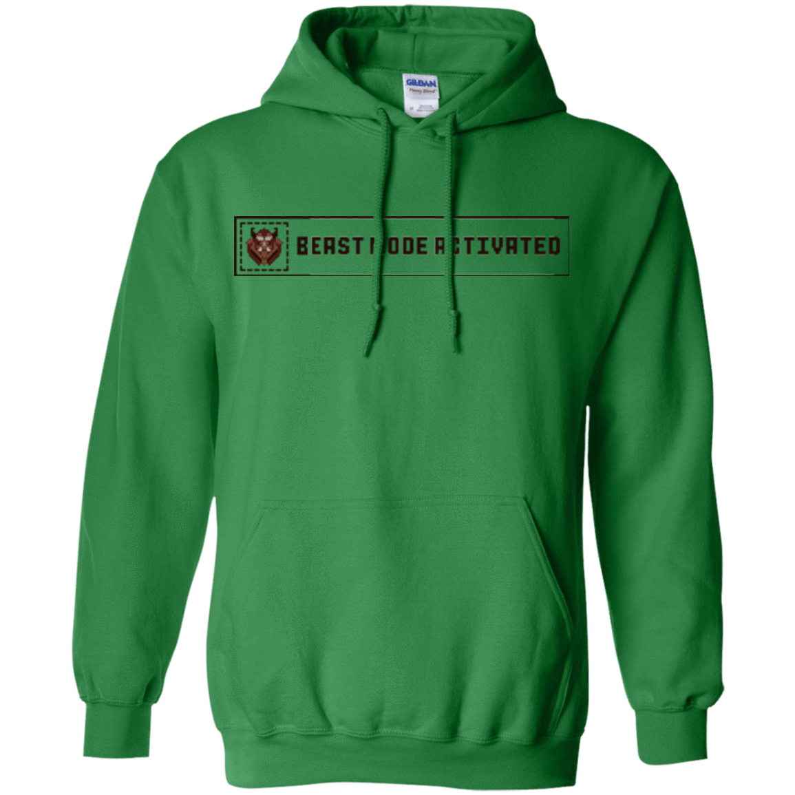 Sweatshirts Irish Green / Small Beast Mode Activated Pullover Hoodie