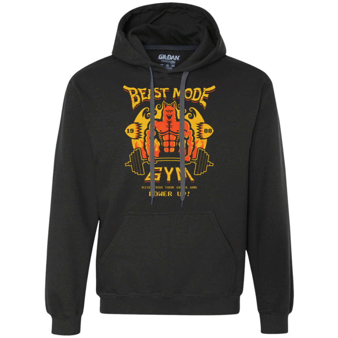 Sweatshirts Black / Small Beast Mode Gym Premium Fleece Hoodie