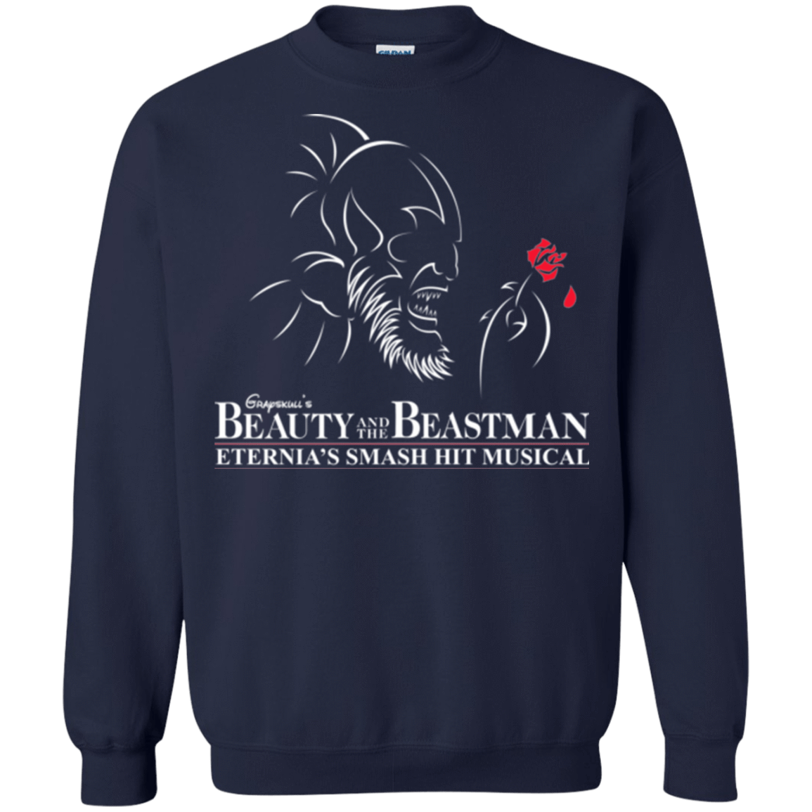 Sweatshirts Navy / Small Beauty and the Beastman Crewneck Sweatshirt