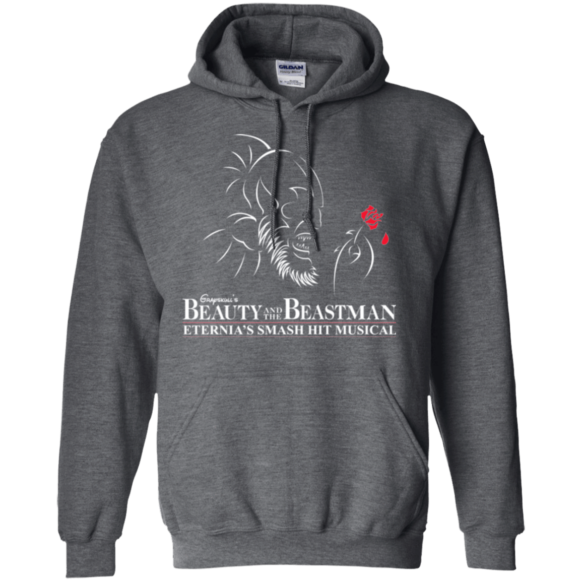 Sweatshirts Dark Heather / Small Beauty and the Beastman Pullover Hoodie