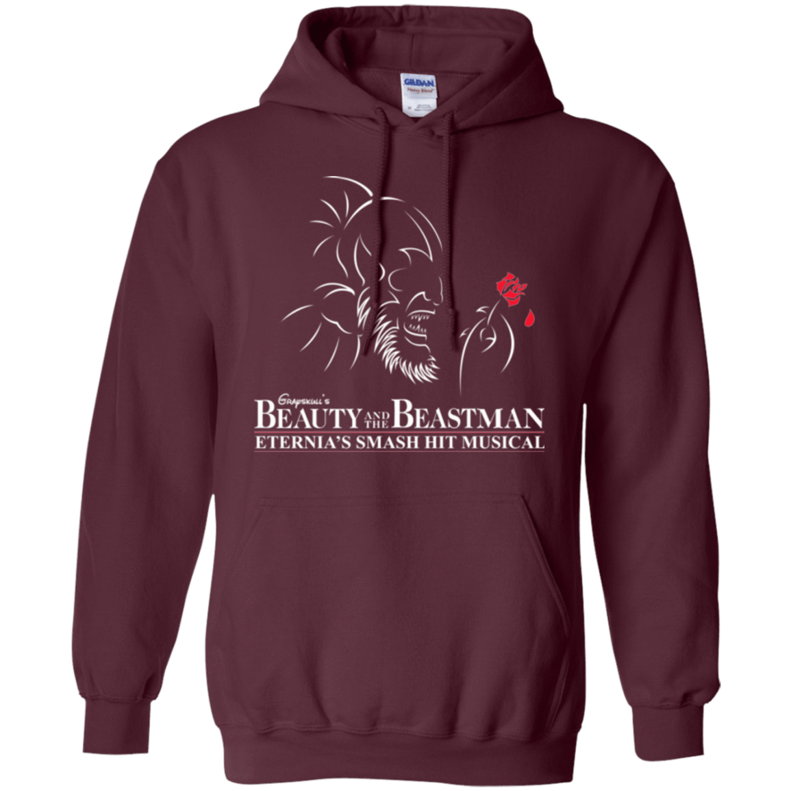 Sweatshirts Maroon / Small Beauty and the Beastman Pullover Hoodie