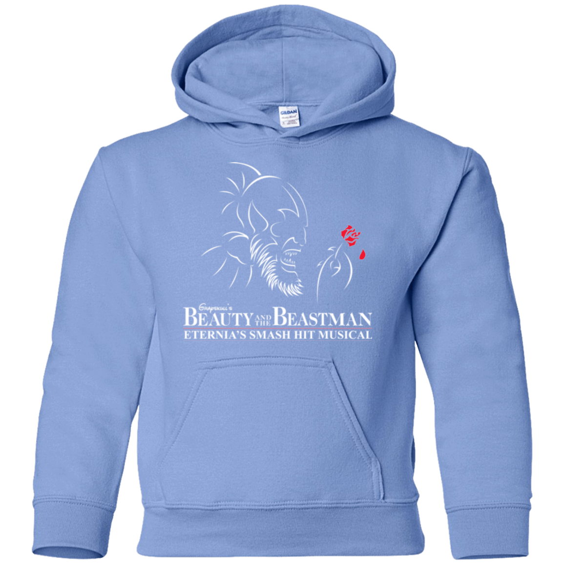 Sweatshirts Carolina Blue / YS Beauty and the Beastman Youth Hoodie