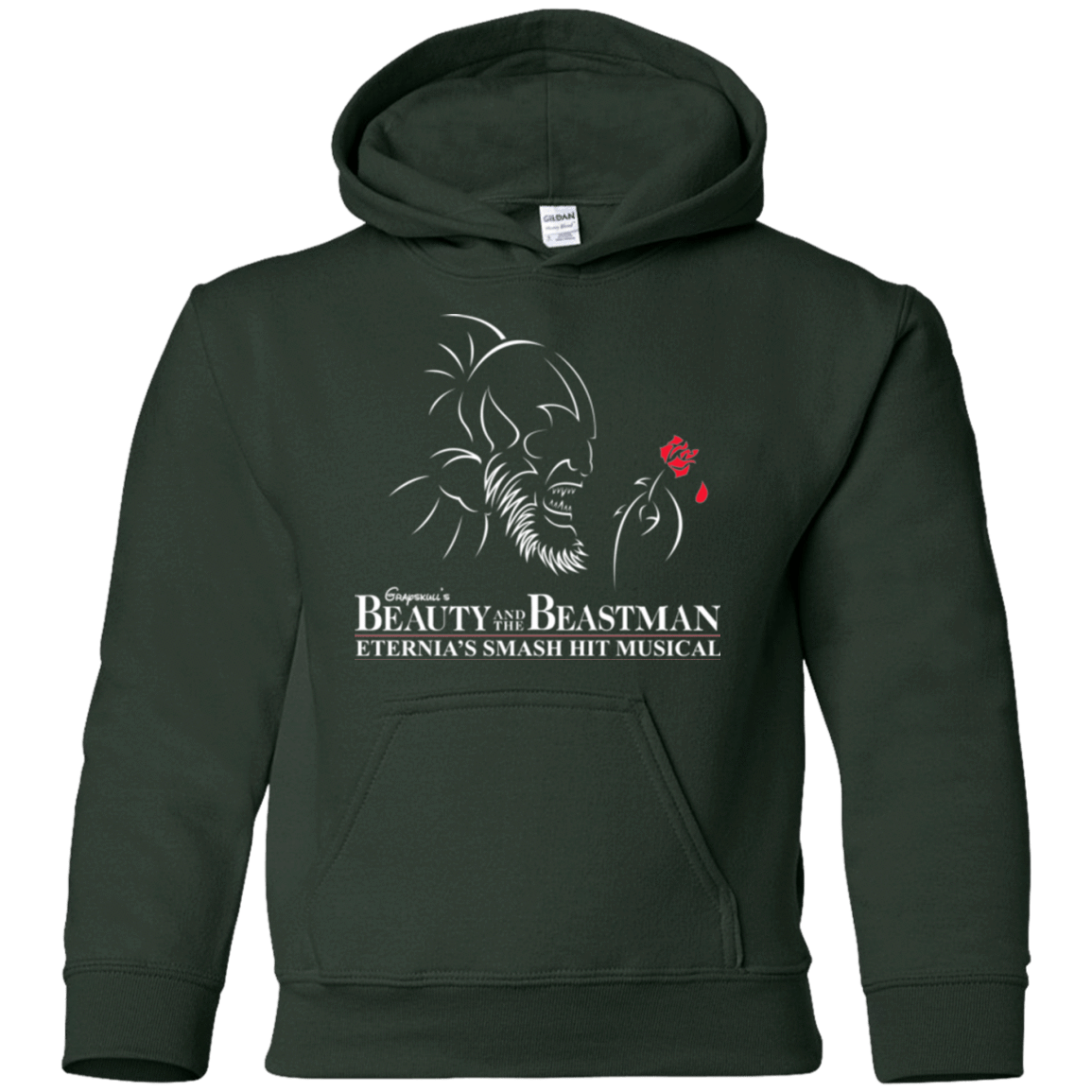 Sweatshirts Forest Green / YS Beauty and the Beastman Youth Hoodie