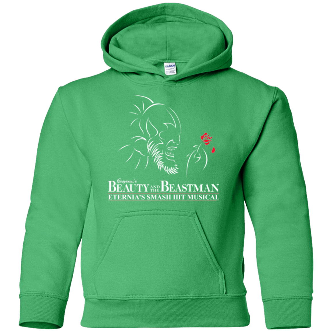 Sweatshirts Irish Green / YS Beauty and the Beastman Youth Hoodie