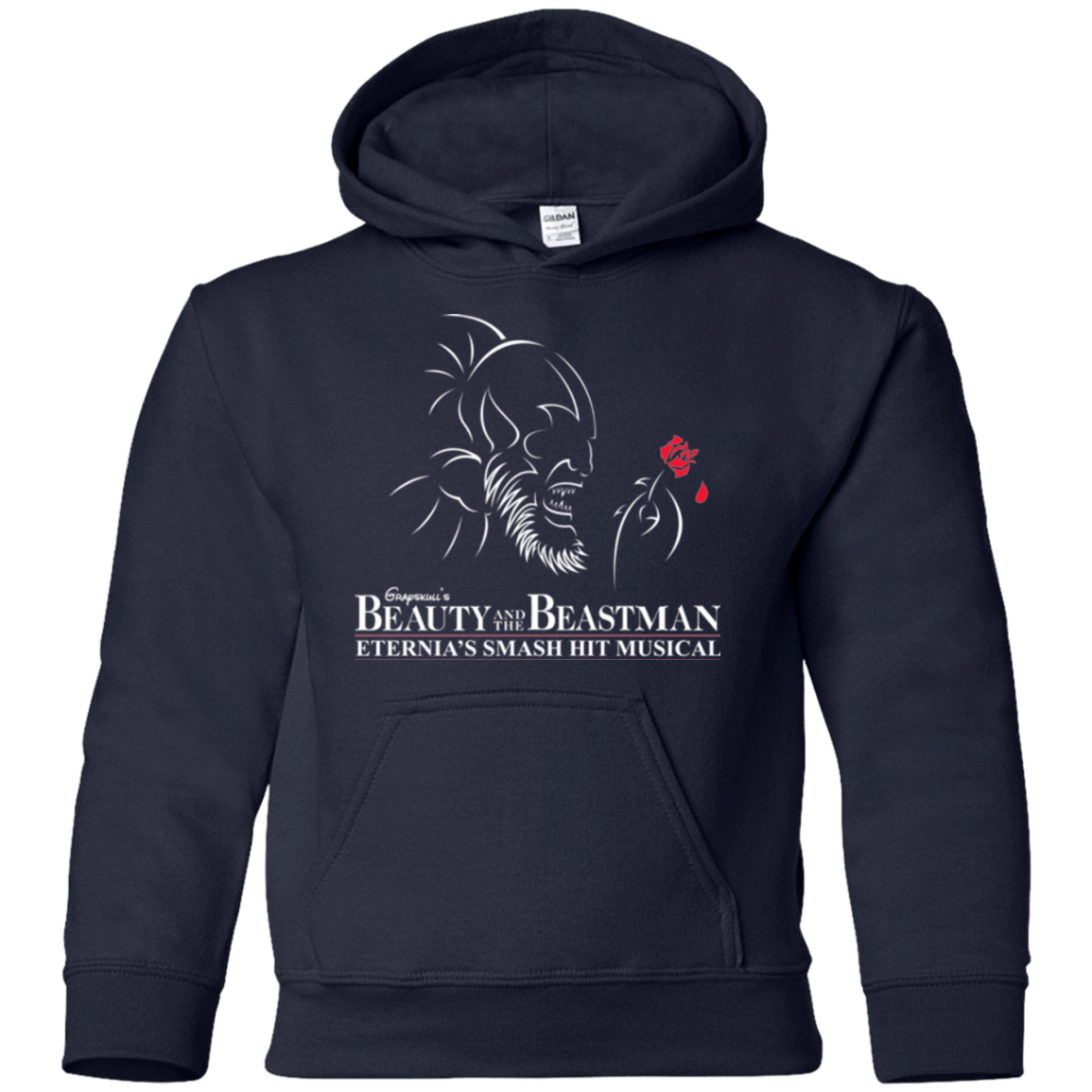 Sweatshirts Navy / YS Beauty and the Beastman Youth Hoodie