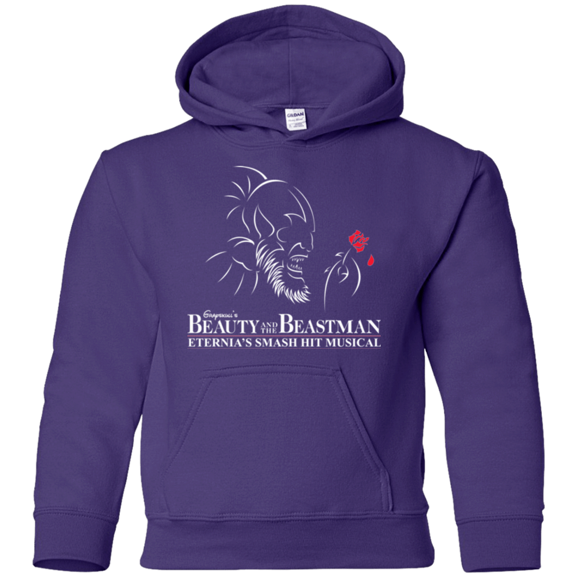 Sweatshirts Purple / YS Beauty and the Beastman Youth Hoodie