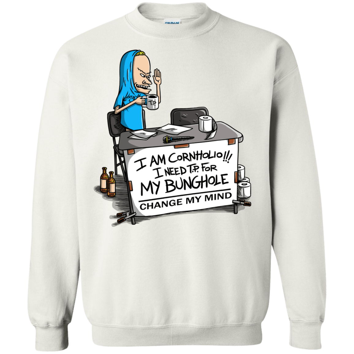 Beavis Change My Mind Crewneck Sweatshirt