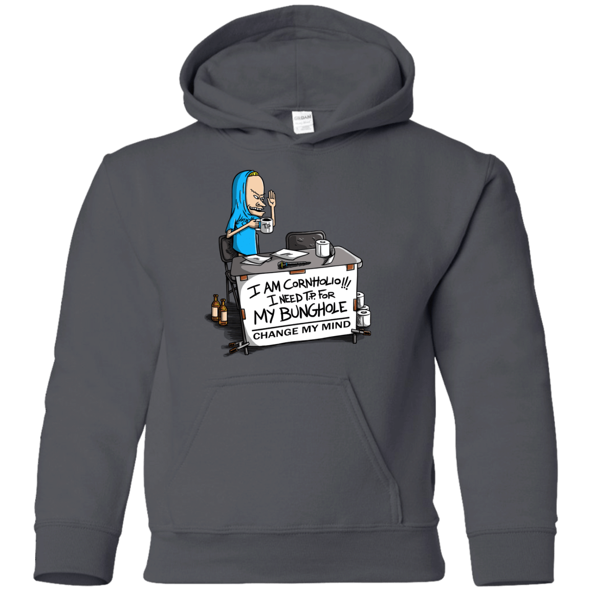 Beavis Change My Mind Youth Hoodie