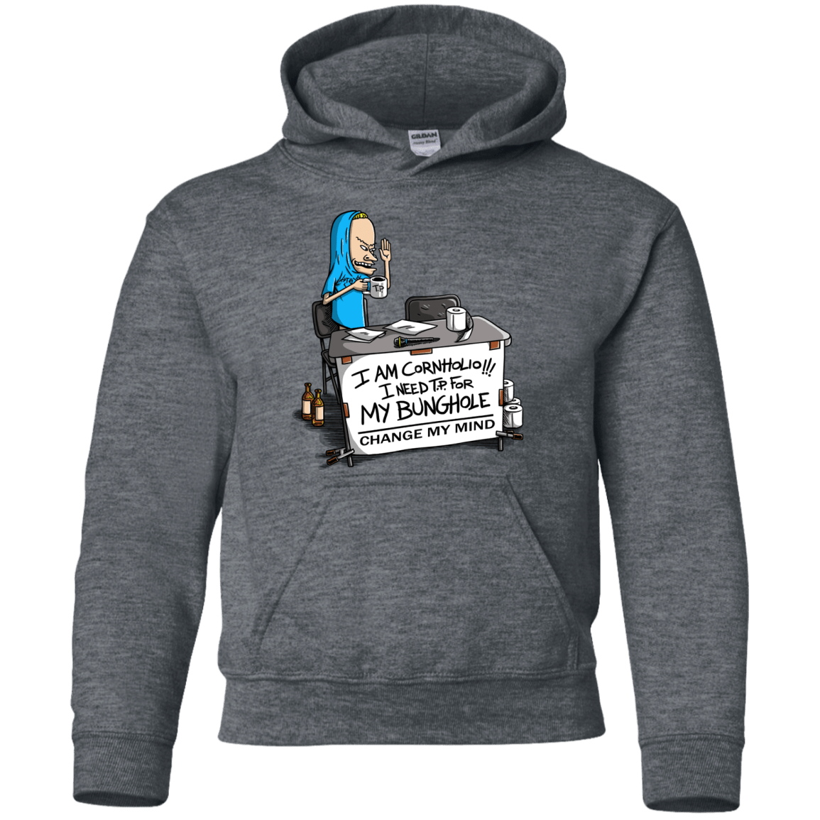 Beavis Change My Mind Youth Hoodie
