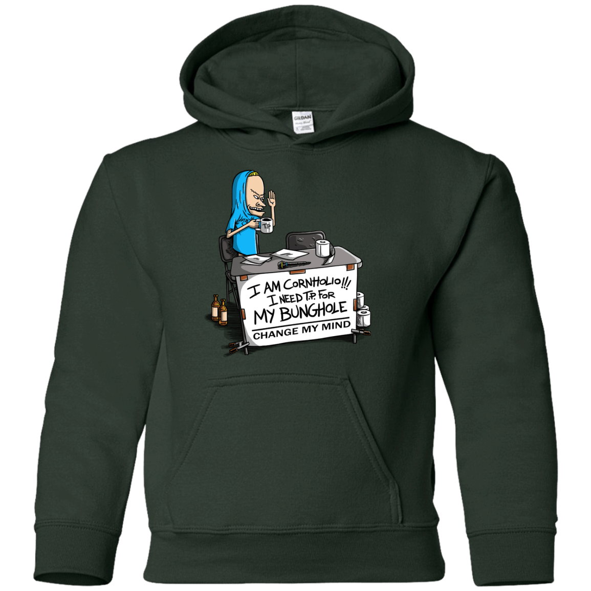 Beavis Change My Mind Youth Hoodie