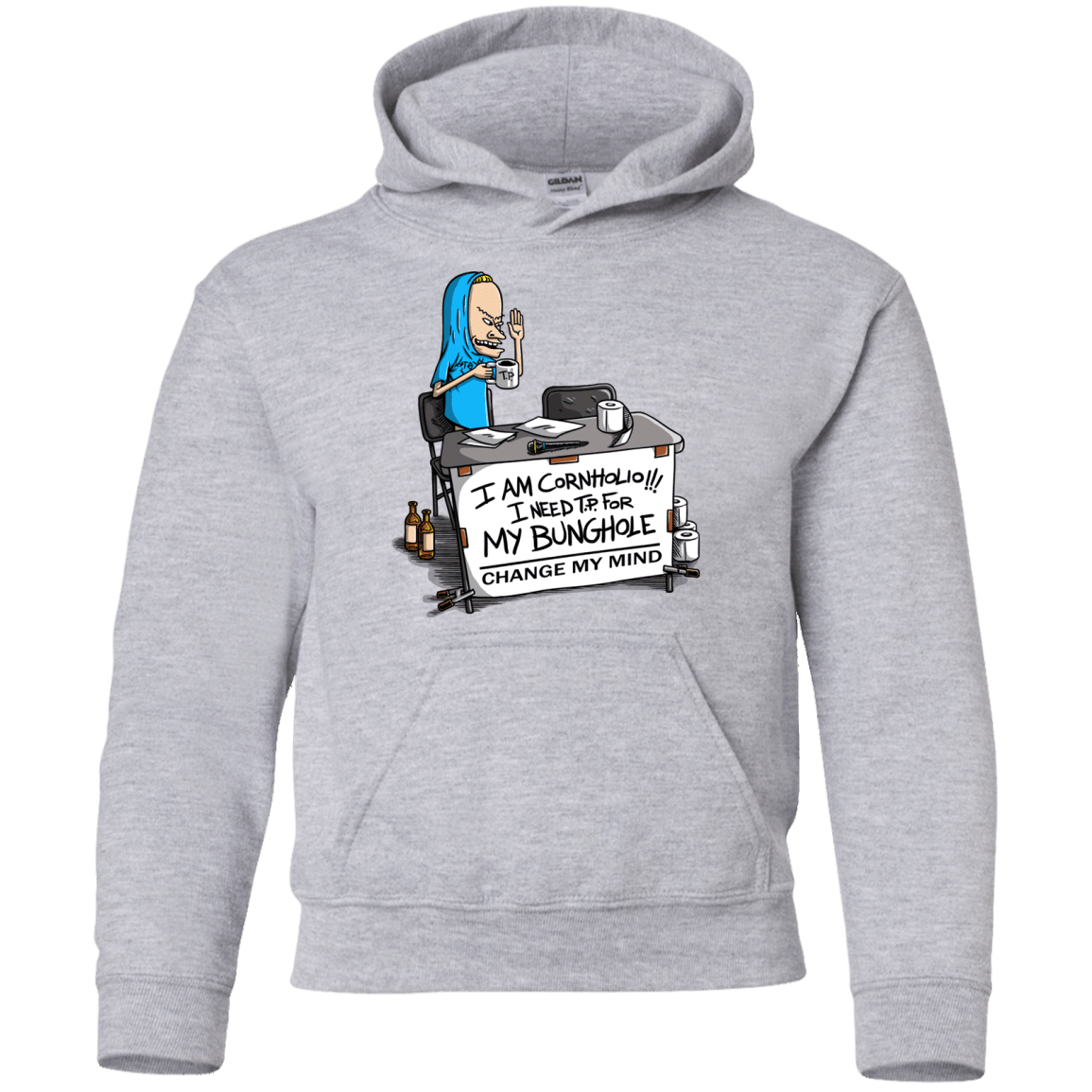 Beavis Change My Mind Youth Hoodie
