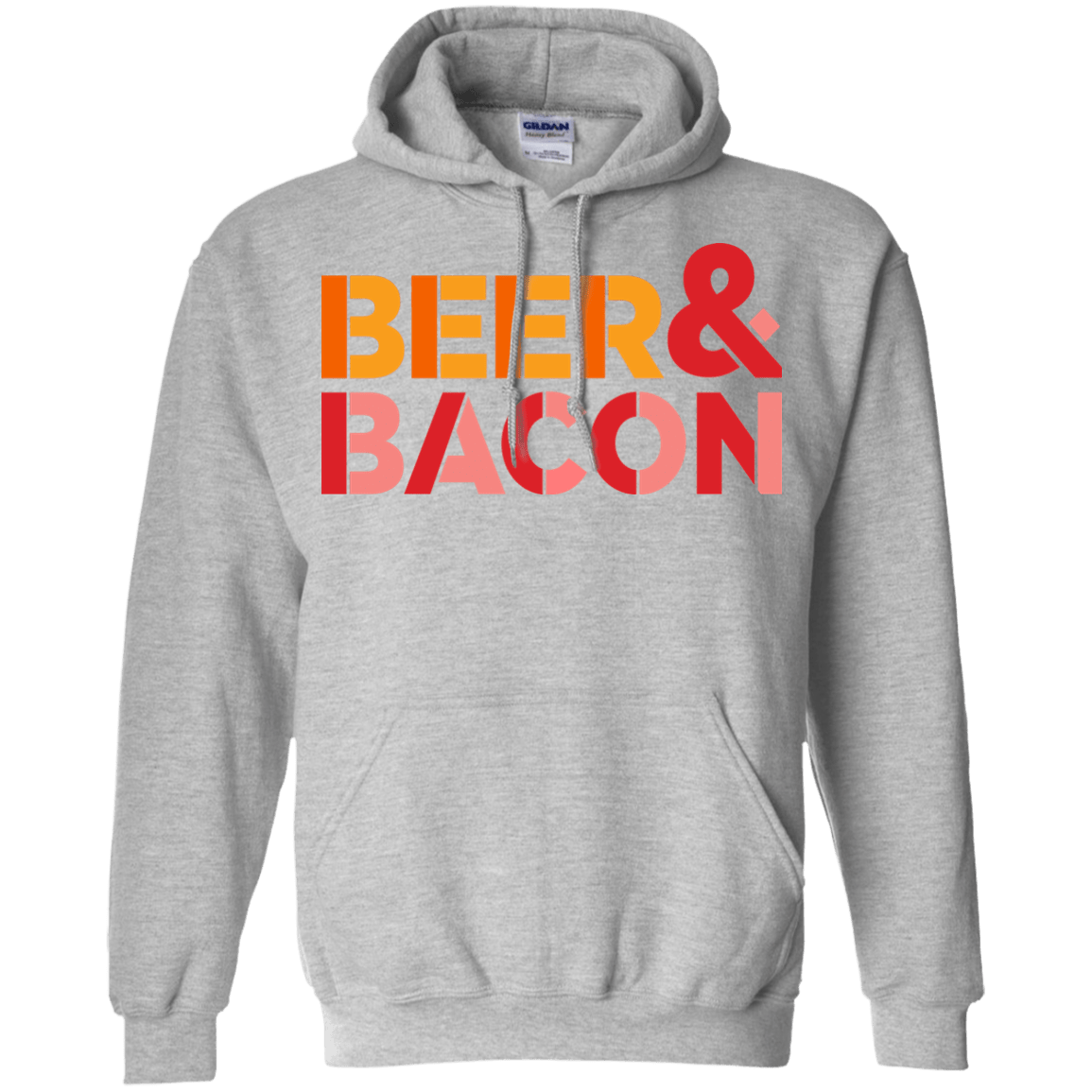 Sweatshirts Sport Grey / Small Beer And Bacon Pullover Hoodie