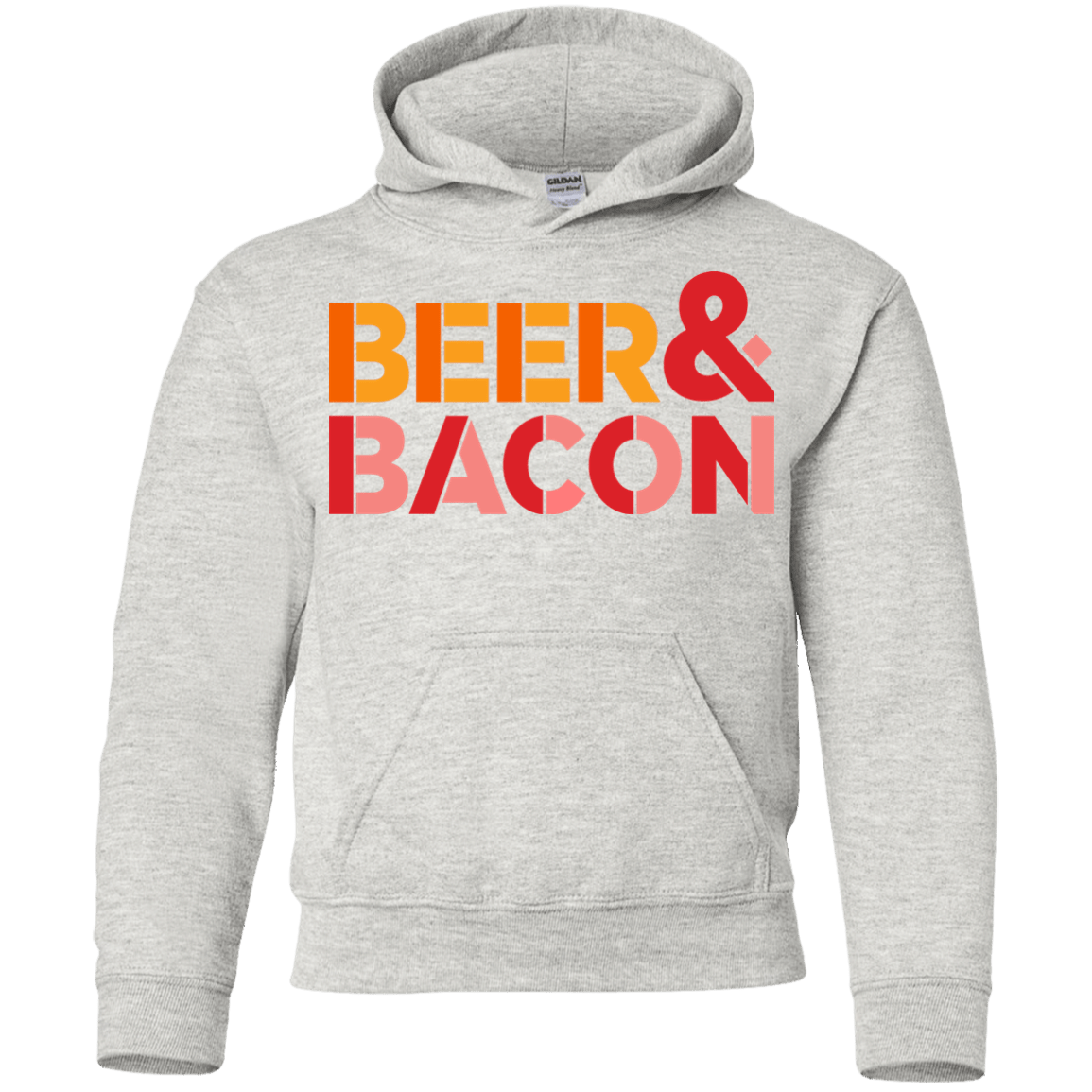 Sweatshirts Ash / YS Beer And Bacon Youth Hoodie