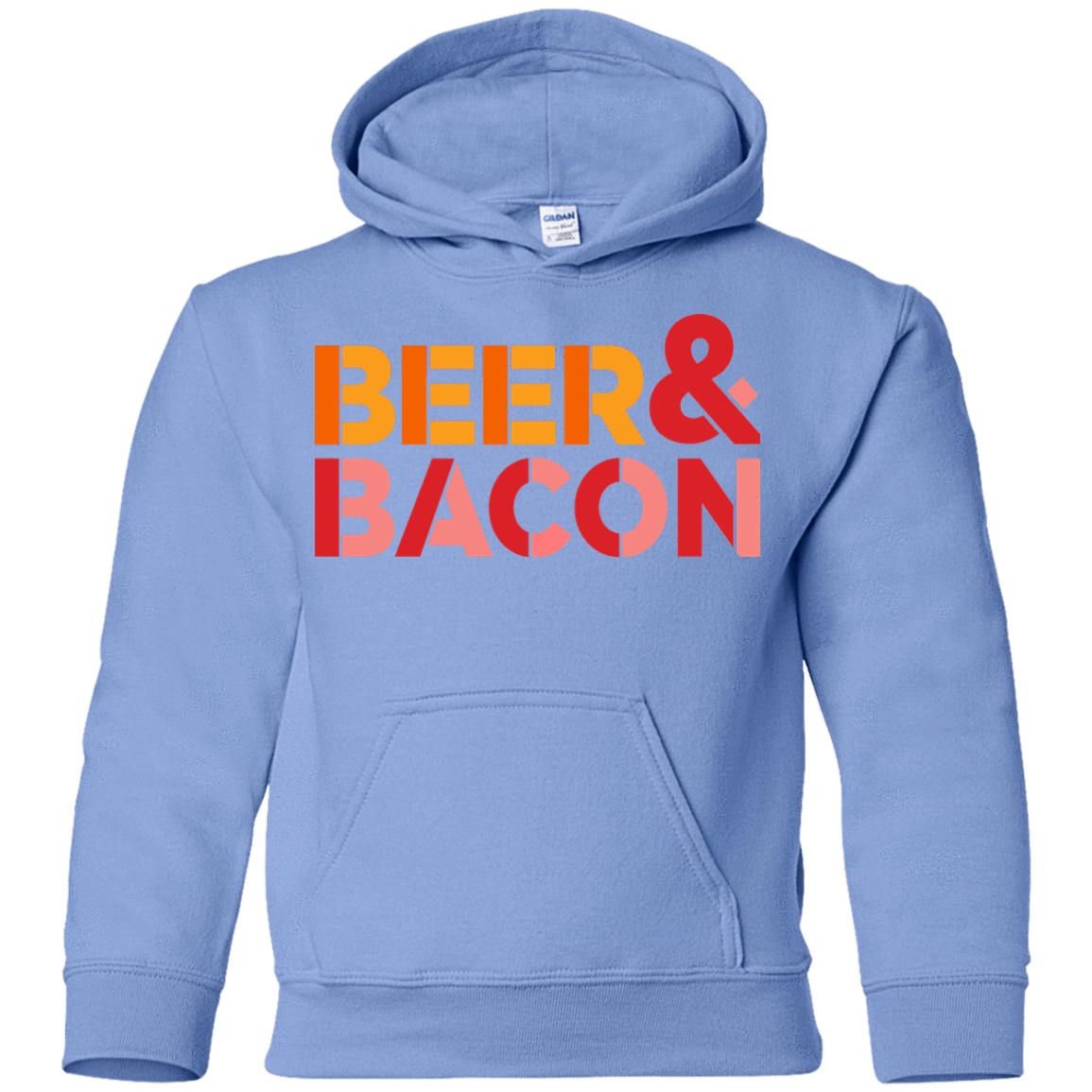 Sweatshirts Carolina Blue / YS Beer And Bacon Youth Hoodie