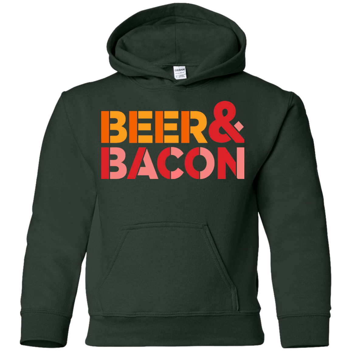 Sweatshirts Forest Green / YS Beer And Bacon Youth Hoodie