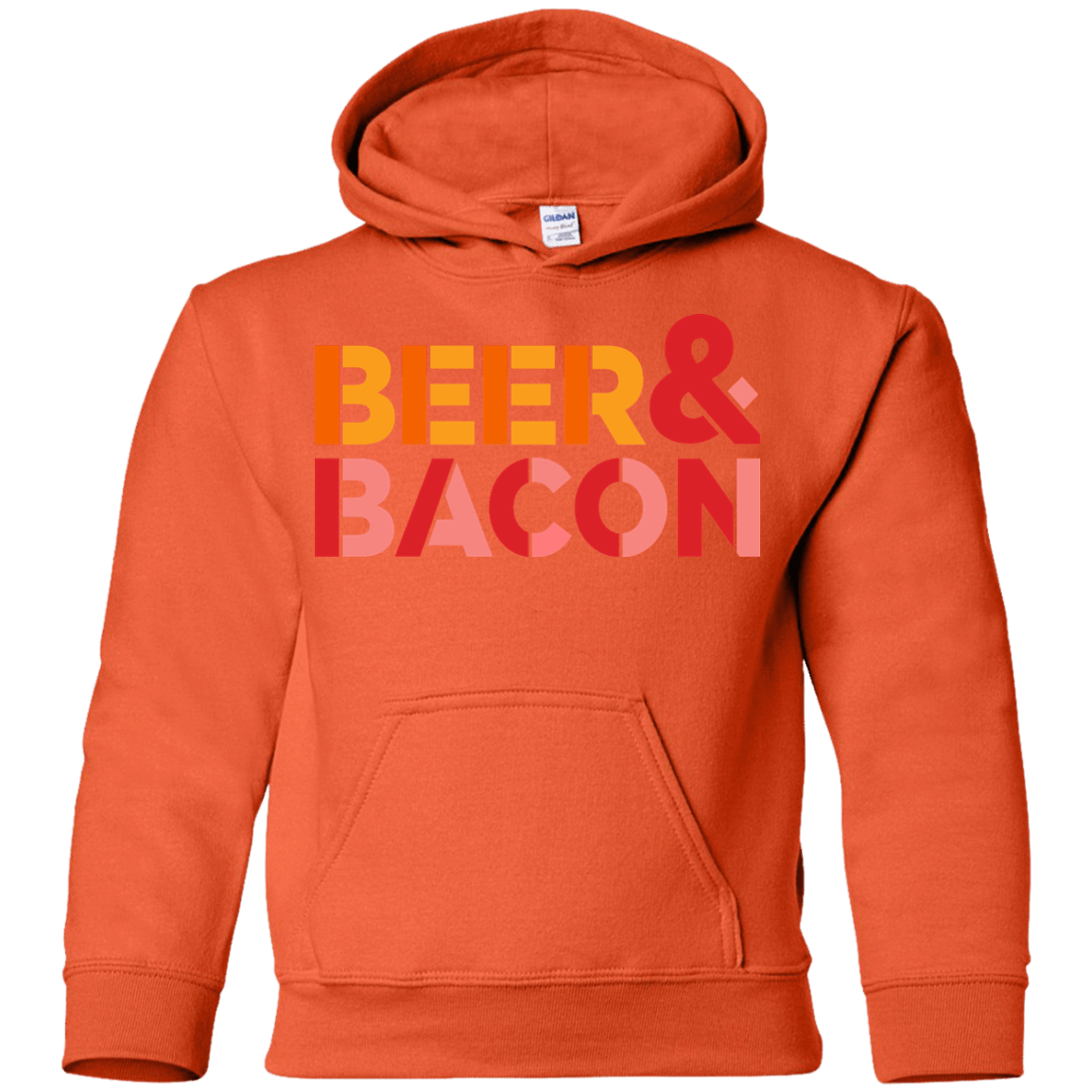 Sweatshirts Orange / YS Beer And Bacon Youth Hoodie