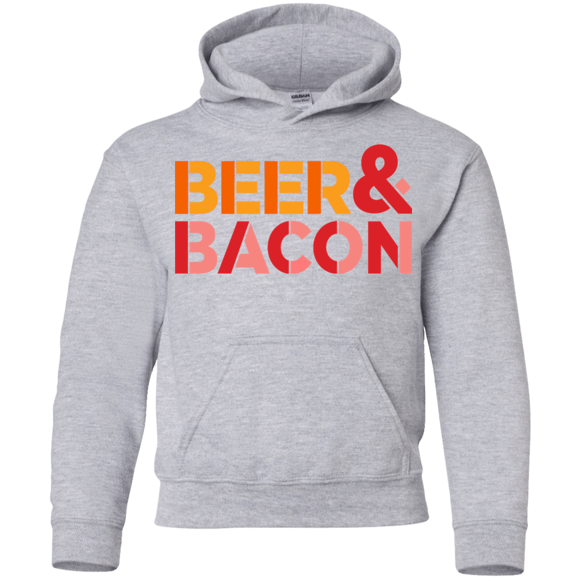 Sweatshirts Sport Grey / YS Beer And Bacon Youth Hoodie