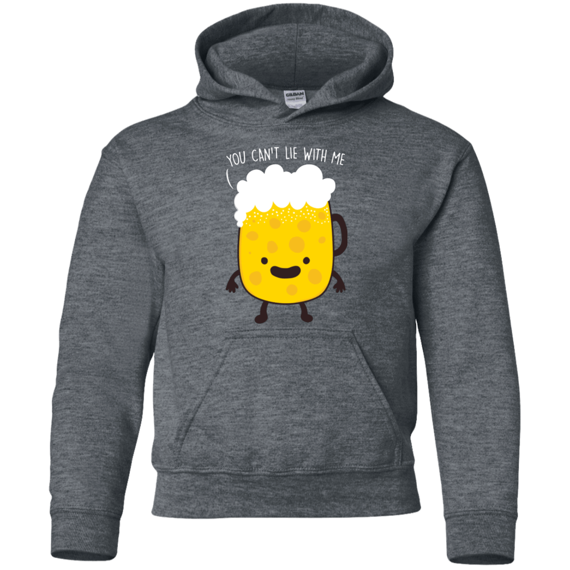 Sweatshirts Dark Heather / YS Beerfull Youth Hoodie