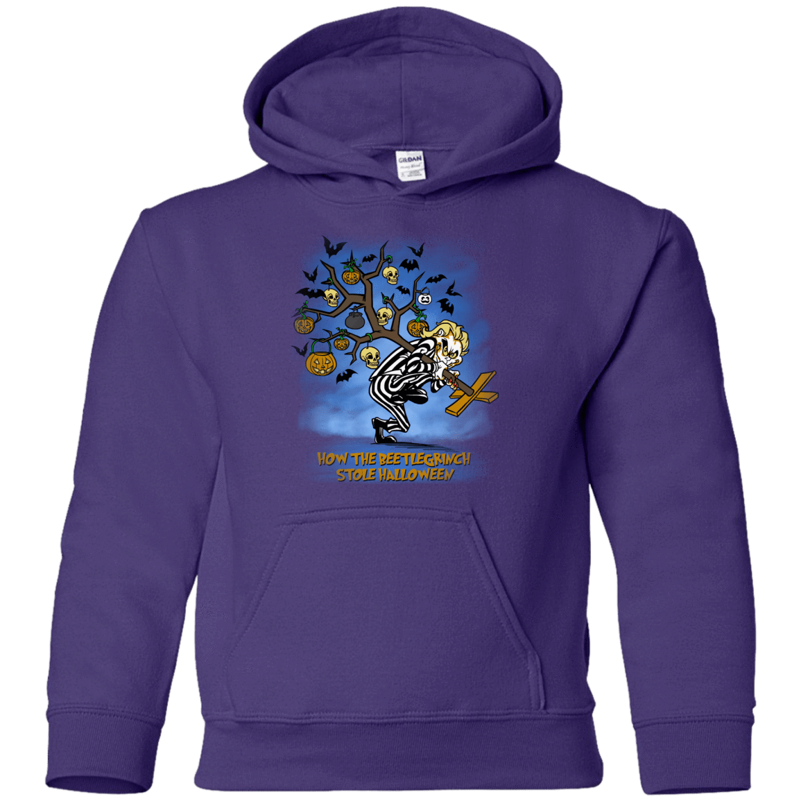 Sweatshirts Purple / YS Beetlegrinch Youth Hoodie