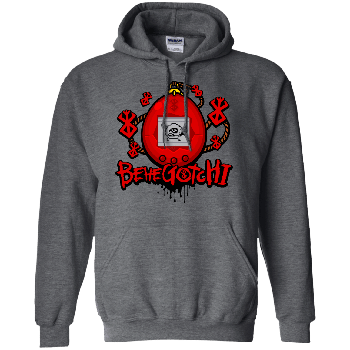 Sweatshirts Dark Heather / S BeheGotchi Pullover Hoodie