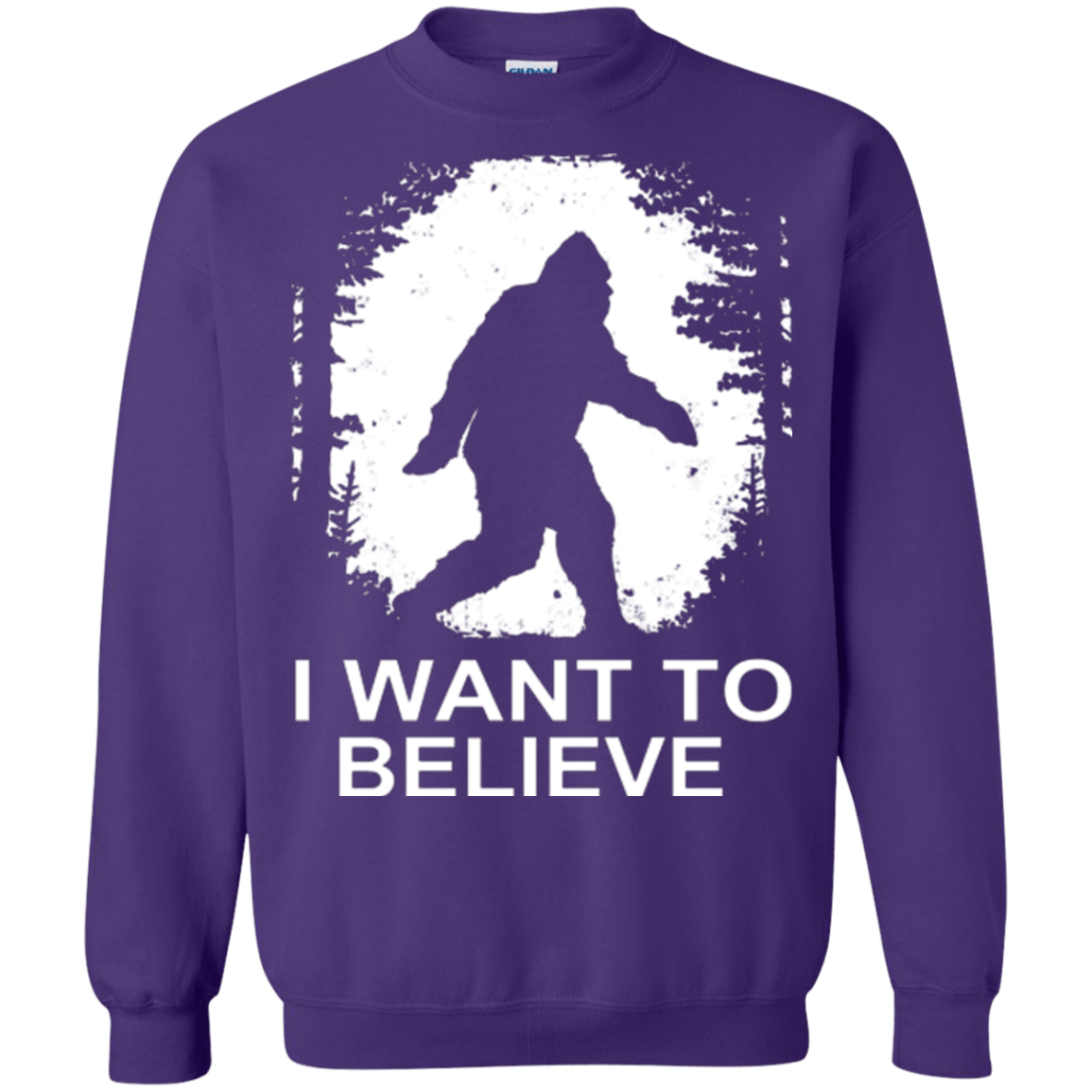 Sweatshirts Purple / Small Believe Crewneck Sweatshirt