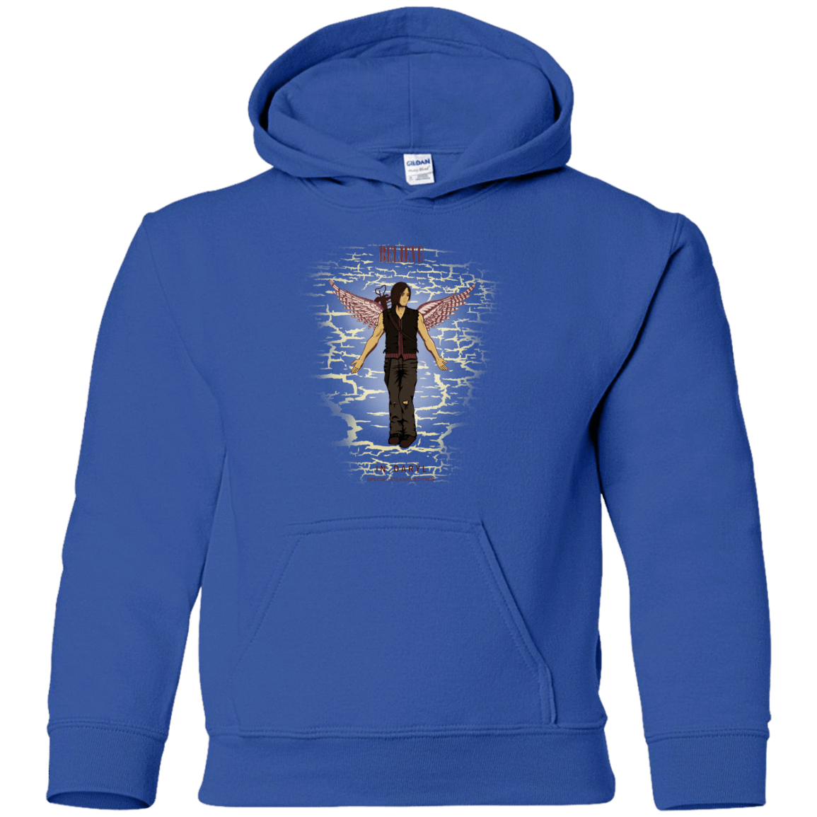 Sweatshirts Royal / YS Believe in Daryl Youth Hoodie