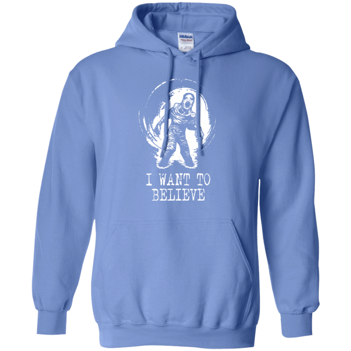 Sweatshirts Carolina Blue / Small Believe in Flukeman Pullover Hoodie