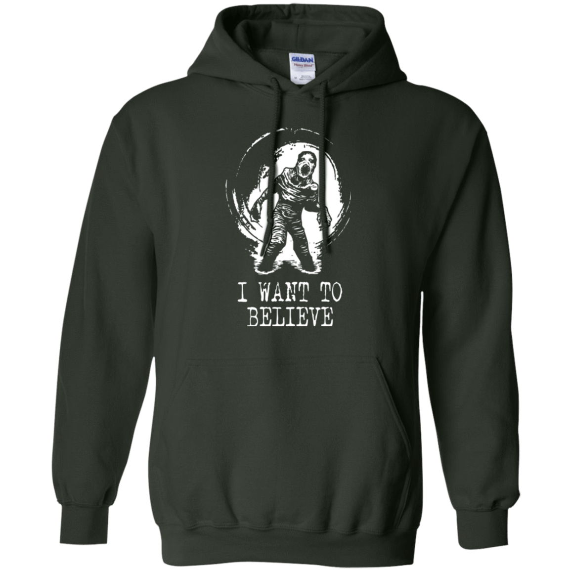 Sweatshirts Forest Green / Small Believe in Flukeman Pullover Hoodie