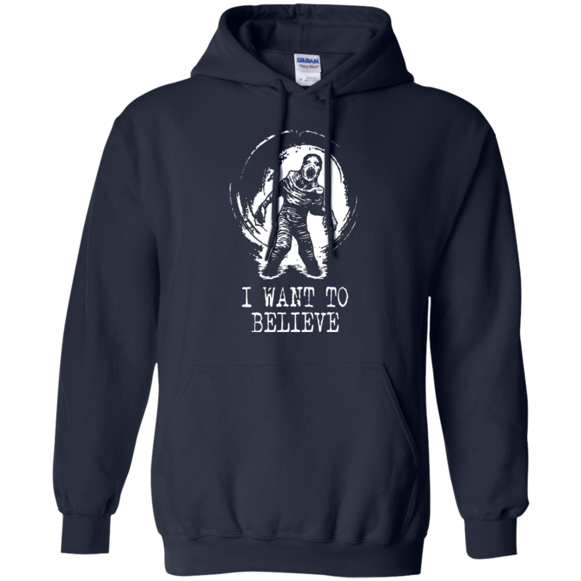 Sweatshirts Navy / Small Believe in Flukeman Pullover Hoodie