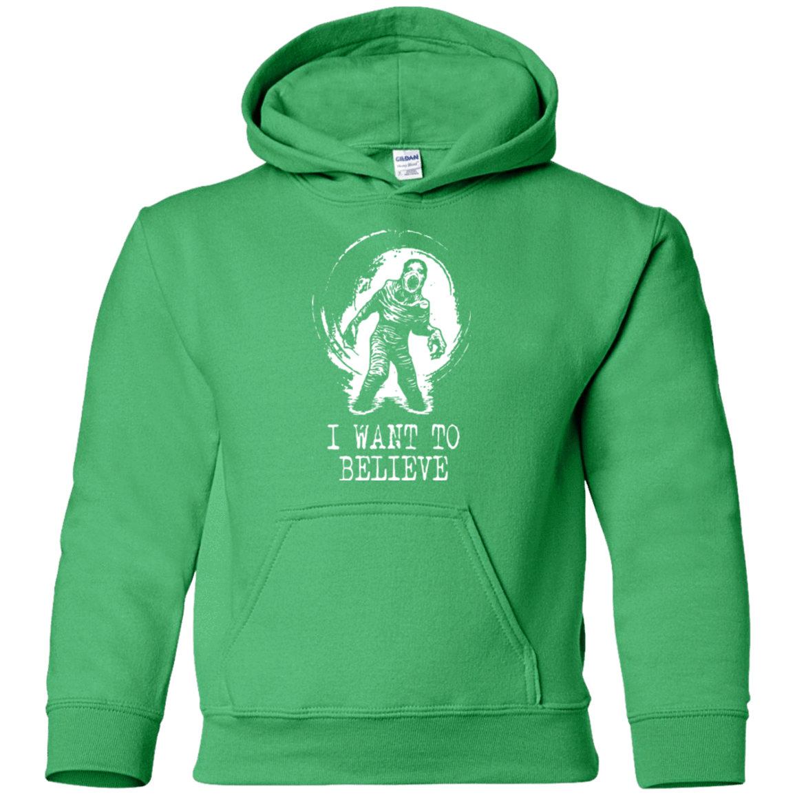 Sweatshirts Irish Green / YS Believe in Flukeman Youth Hoodie