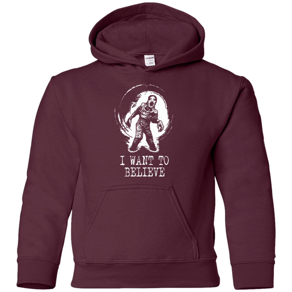Sweatshirts Maroon / YS Believe in Flukeman Youth Hoodie