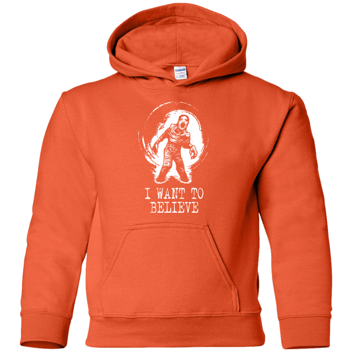 Sweatshirts Orange / YS Believe in Flukeman Youth Hoodie