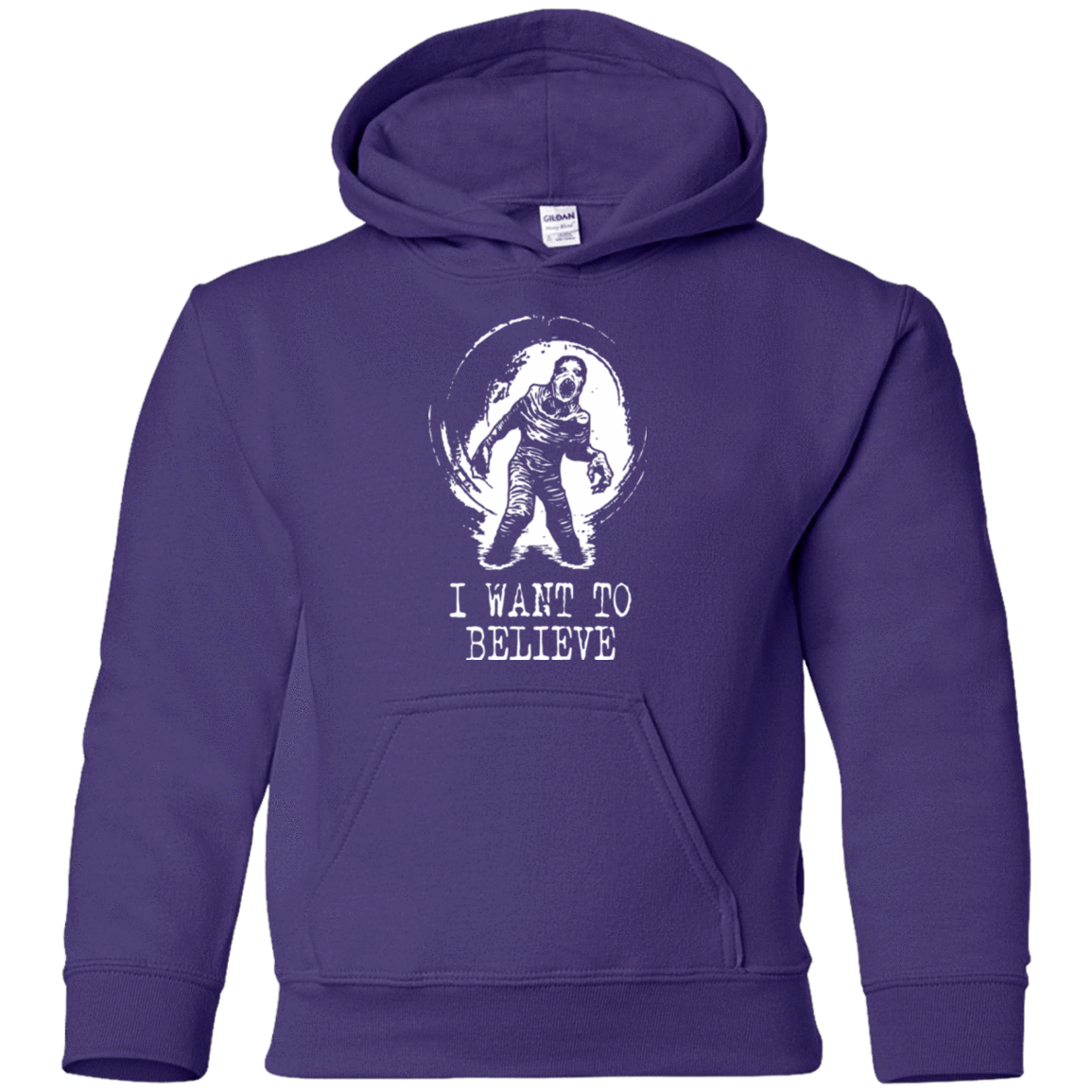 Sweatshirts Purple / YS Believe in Flukeman Youth Hoodie