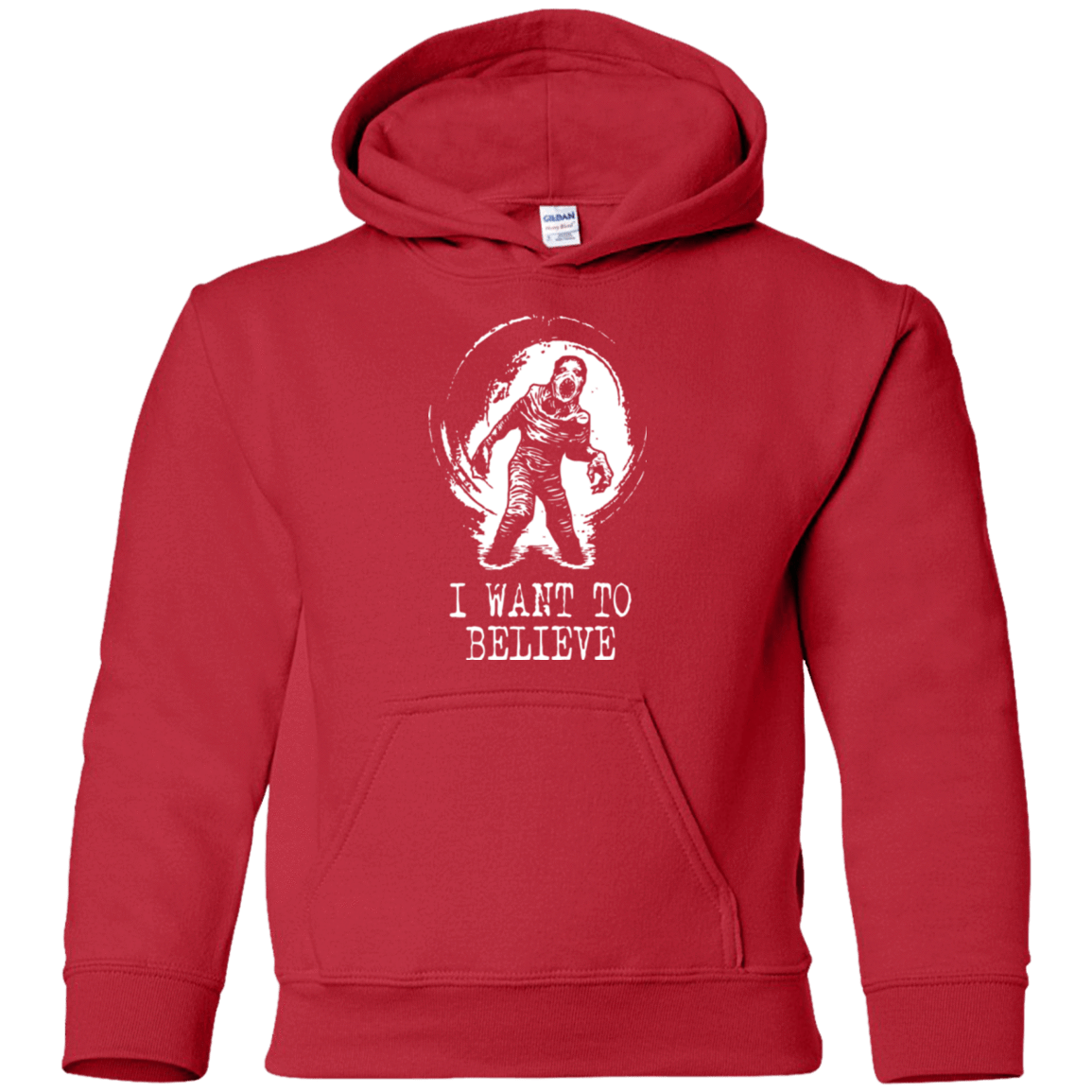 Sweatshirts Red / YS Believe in Flukeman Youth Hoodie