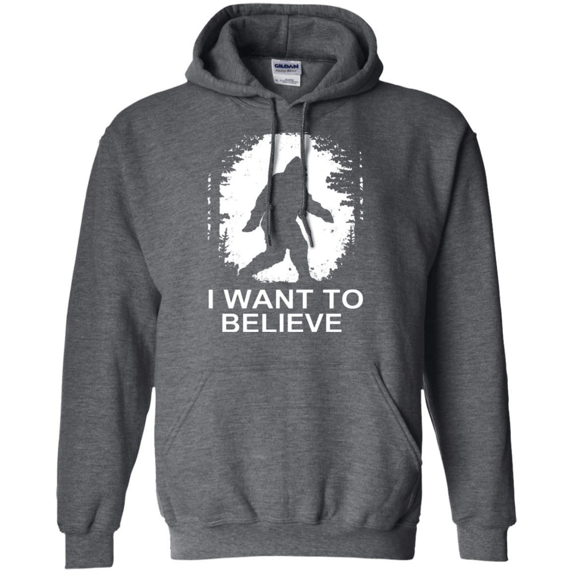 Sweatshirts Dark Heather / Small Believe Pullover Hoodie