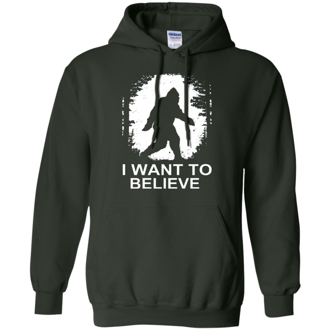 Sweatshirts Forest Green / Small Believe Pullover Hoodie