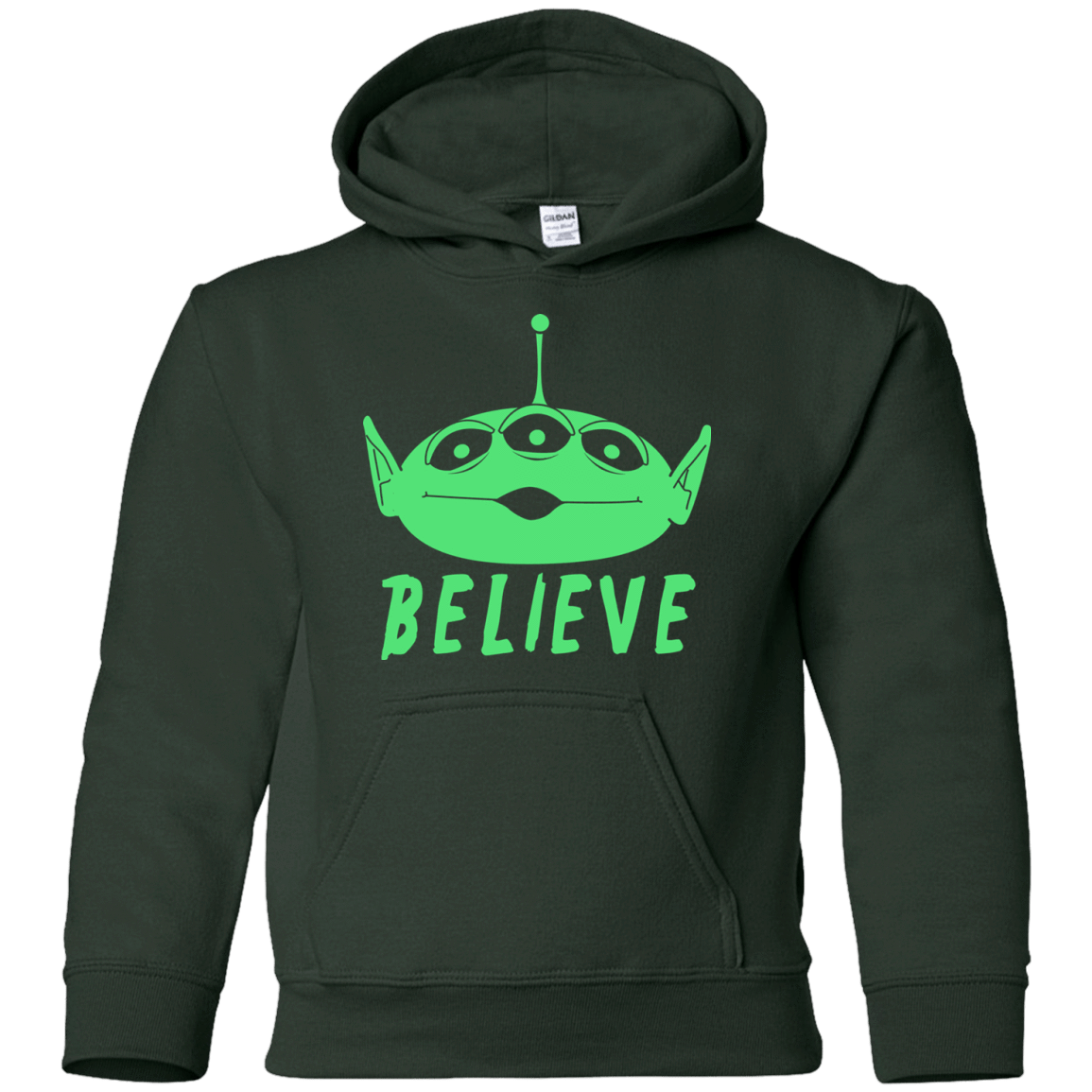 Sweatshirts Forest Green / YS Believe Youth Hoodie