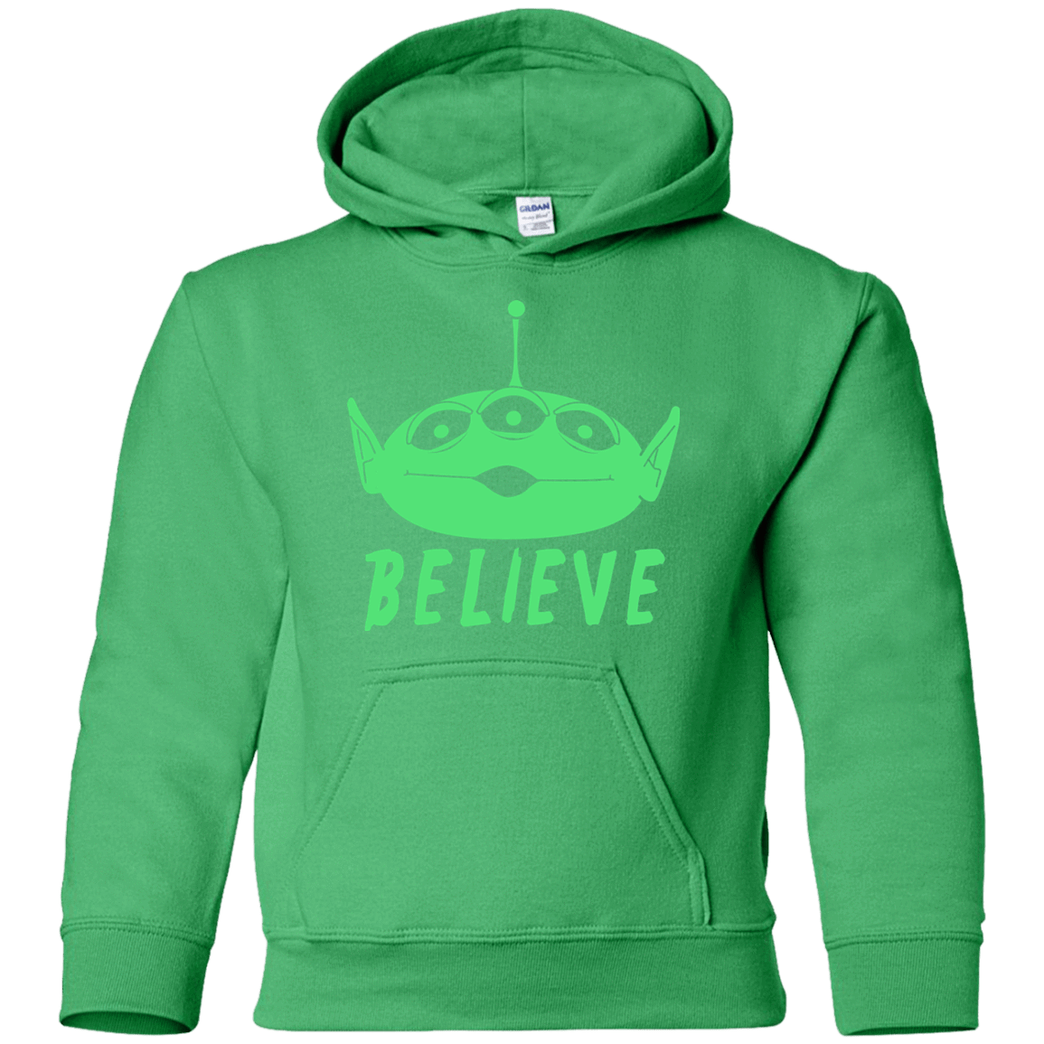 Sweatshirts Irish Green / YS Believe Youth Hoodie