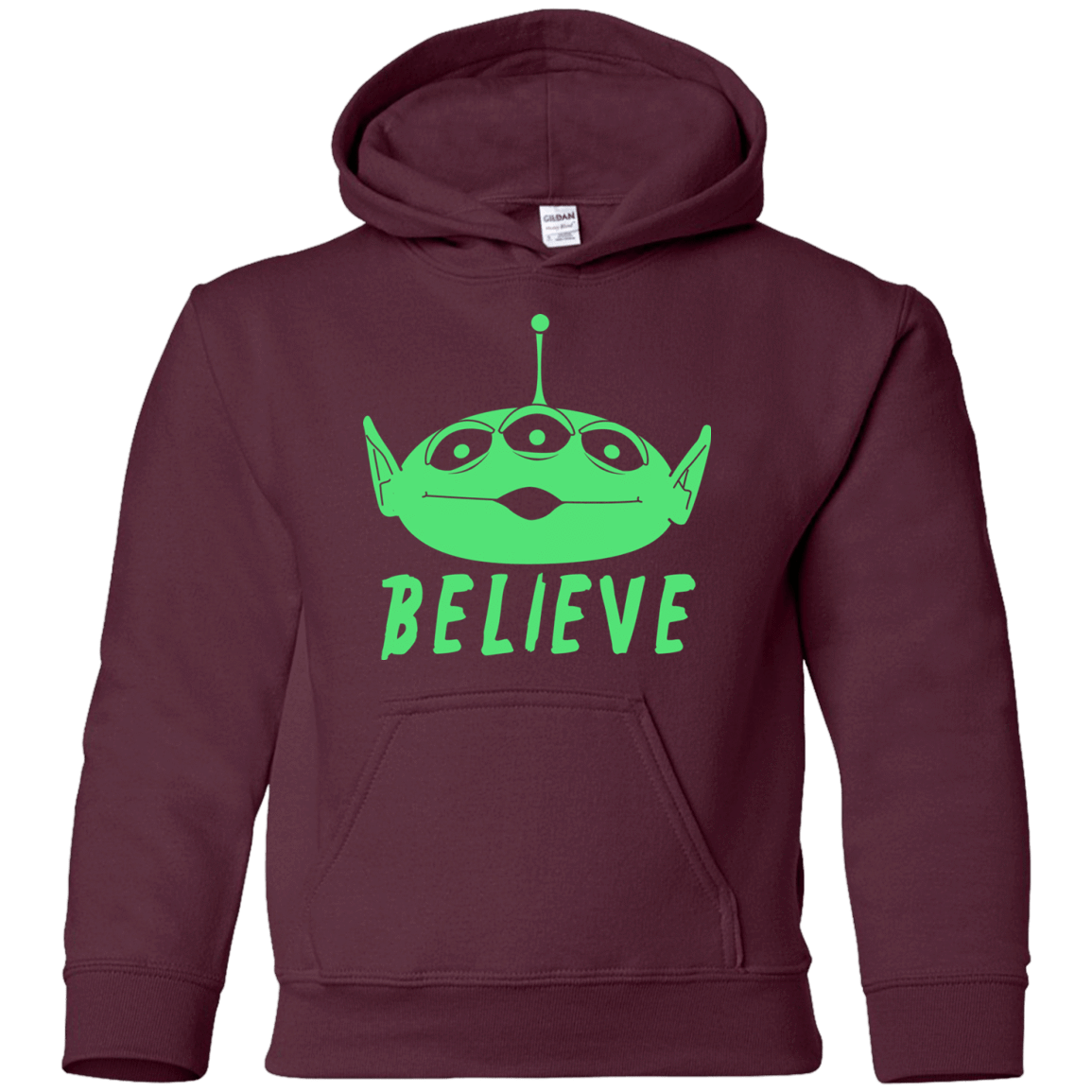 Sweatshirts Maroon / YS Believe Youth Hoodie