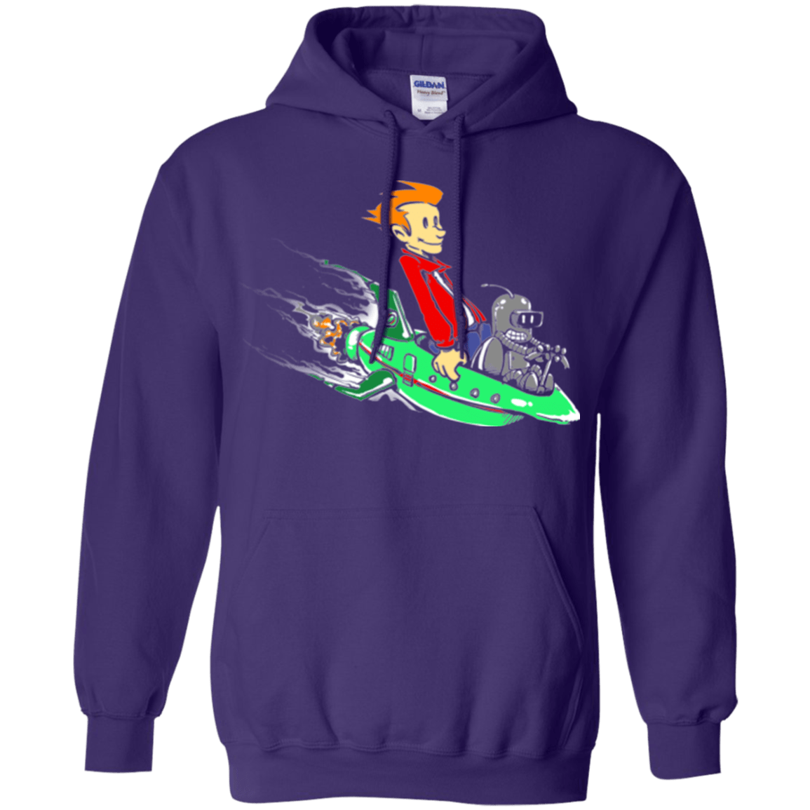 Sweatshirts Purple / Small Bender and Fry Pullover Hoodie