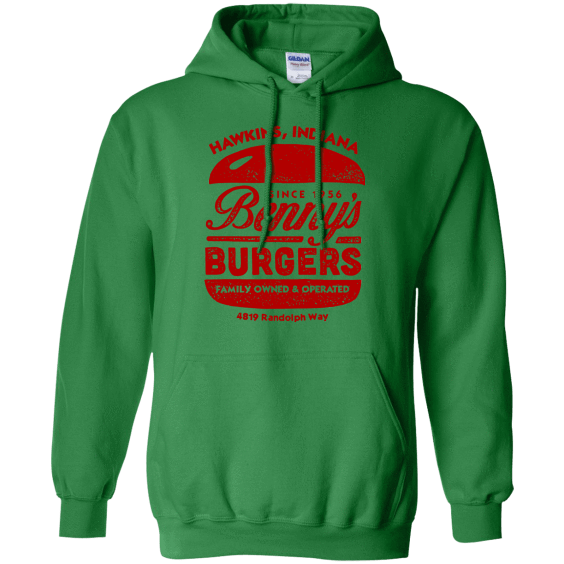 Sweatshirts Irish Green / Small Benny's Burgers Pullover Hoodie